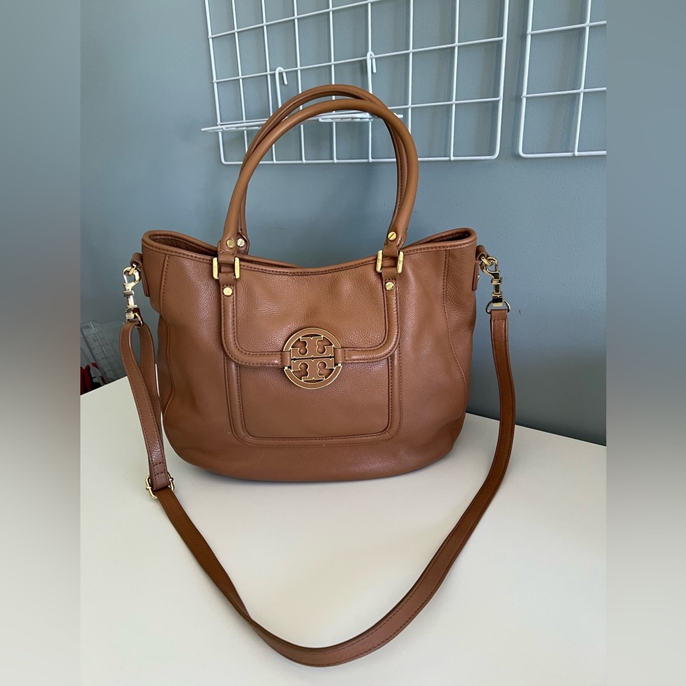 Tory Burch brown leather handbag